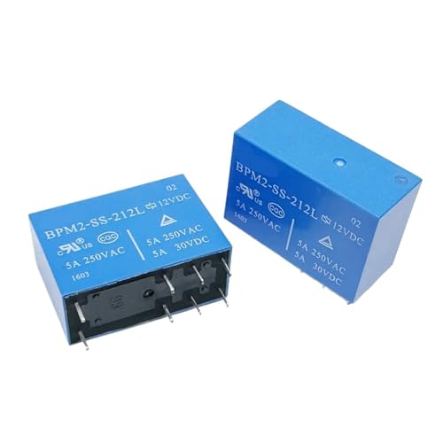 Relé de 8 pines BPM2-SS-212L de 12V y 5A para control electrónico seguro