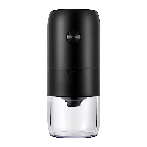 Molinillo de café, molinillo de café eléctrico, amoladora portátil recargable de café, molinillo de café eléctrico grueso ajustable, bajo ruido y cepillo de limpieza incluido, para el hogar y la