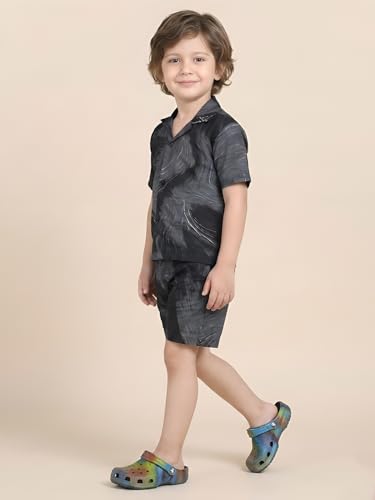 Image of POLKA TOTS Premium Cotton Co-Ord Clothing Set For Boys | Ultra-soft Half Sleeve Shirt & Shorts Combo for Kids Boys | Comfortable Casual - Beach Outfit for Baby Boys & Toddler | Kids Clothes for Boys