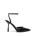 DREAM PAIRS High Heels for Women Closed Pointed Toe Dress Shoes for Women Ankle Strap Stiletto Heel Party Wedding Sexy Pump Shoes,Size 9,Black-Pu,SDPU2496W
