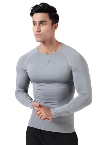 Image of FUAARK Men's Full Sleeve Compression T-Shirt - Athletic Base Layer for Fitness, Cycling, Training, Workout, Tactical Sports Wear