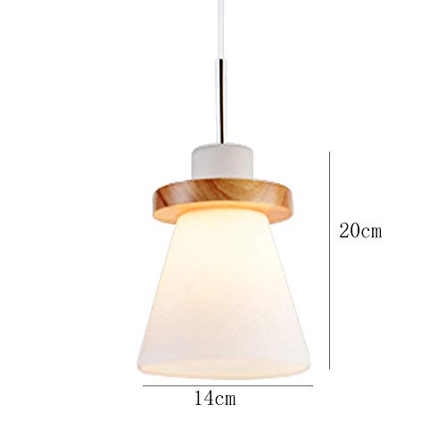 Granja nórdica lámpara de techo de madera de 3 luces para iluminar mesas de comedor oscuras 4