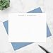Personalized Stationery Note Cards with Envelopes for Men, Professional Classic Simple Design Mens Handmade Stationary Thank You Notecards, Choose your Colors and Set Size (Font Style #1)