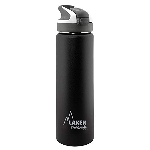 LAKEN Botella acero inox. 18/8 Summit - 0,75L - Negro