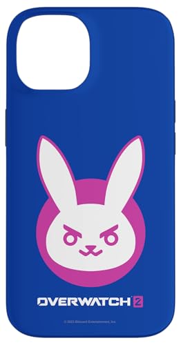iPhone 14 Overwatch 2 D.Va Tank Hero White & Pink Rabbit Icon Case