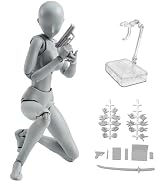 Amazon | Huijokf デッサン人形 可動フィギュア 30個関節可動 スタンド