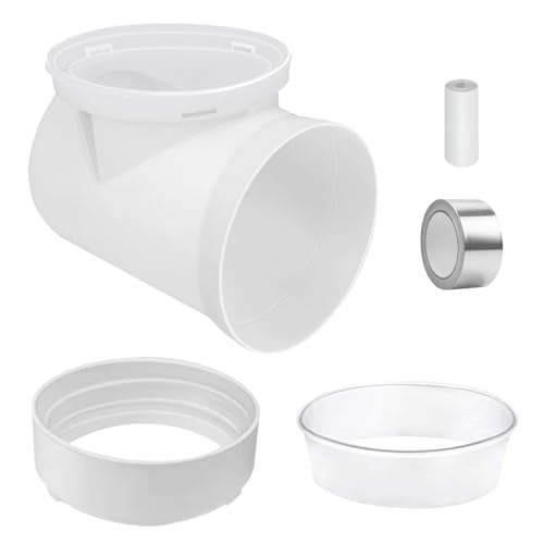 90 Degree Clothes Dryer Vent Elbow Safer Hookup Dryer Duct Connector Kit for 4 Inch Tubes, Dryer Vent Connector Elbow Kit Easy to Clean & Connect in Tight Space (No hose)