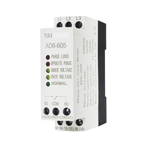Protector de desequilibrio trifásico AD6-605 AC380V relé de voltaje