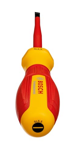 Bosch Professional tournevis VDE plat 55x100 certifié jusquà 1 000 V isolé avec un élastomère thermoplastique TPE - vue 6