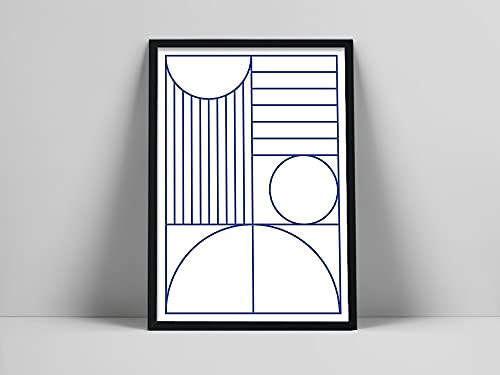 Bauhaus-Stil Wandkunst minimalistisch goldener Schnitt Poster und Drucke...