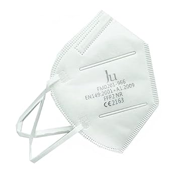 DECOPRO Disposable FFP2 Face Mask Mouth & Nose Safety Protection 5 Layer Filter Barrier FFP2 Case of 500 | F-KN95c-500
