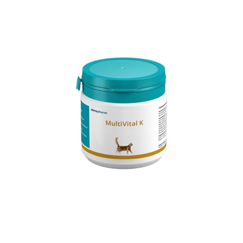 almapharm MultiVital K | 100 g | Ergänzungsfuttermittel für Katzen | Bedarfsgerechte hypoallergene Mischung von Vitaminen und Mineralstoffen