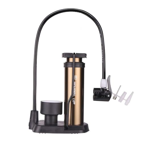 QiFun Mini Bomba de Bicicleta, portátil, Bomba de Suelo para Bicicleta, medidor Ultraligero, compacta, de Rendimiento, para Carretera, Bicicleta BMX de montaña
