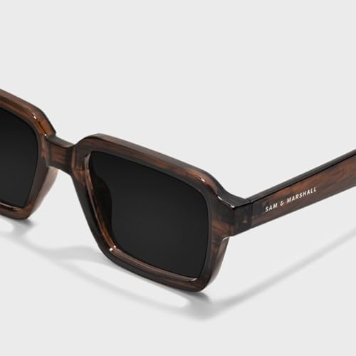 Image of SAM AND MARSHALL TROY Sunglasses I 400UV Protection I Rectangle Shape Sunglass I Men & Women