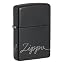Black Matte Zippo Script
