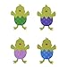 4 fundas de cubiertos de Pascua para pollitos de Pascua Imagen de 4 fundas de cubiertos de Pascua para pollitos de Pascua