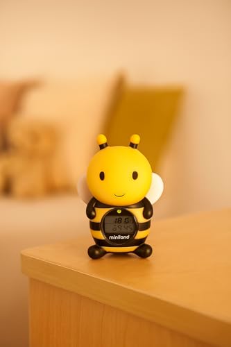 Miniatura 3 de Miniland Termómetro De Baño Para Bebe Con Divertido Diseño De Abeja, Termómetro Bañera Bebe, Pantalla Con Función Reloj Y Temporizador, Flotante Y Resistente Al Agua Bee