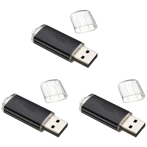 YGBWAOV 3X USB Memory Stick Flash Pen Drive U Disk para Pc TV Color: Negro Capacidad: 1Gb
