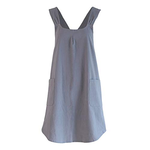 Tablier cuisine coton Hohopeti sans manches pratique durable maison jardin