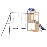 Volete dare ai vostri figli la libertà di giocare a casa? Questo set da gioco per esterni in legno trasforma il vostro cortile in un parco giochi per avventure fantasiose!