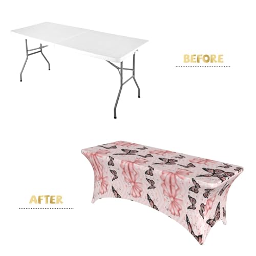 Housse extensible rectangulaire pour table de mariage et anniversaire 1,8m - 5