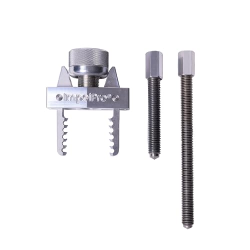 ImpelPro Bearing-Driven Impeller Puller Water Pump Removal Tool for Inboard Engines & Generators Fits Impellers 1-9/16 to 2-9/16 Tight Spaces U.S. Patent No. 12 467 478
