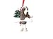 Basset Hound Ornament with Unique "Dangling Legs" Hand Painted and Easily Personalized Christmas Ornament