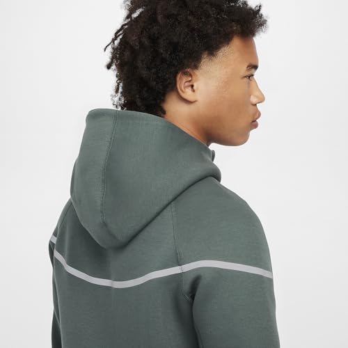 Nike Tech Windrunner Men's Reflective Details Fleece Full-Zip Jacket (FZ0754-338, Vintage Green)3