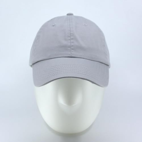 Image of Classic Washed Cotton Baseball Cap - Vintage Adjustable Dad Hat, Curved Bill for Men Women, Outdoor Everyday Wear
