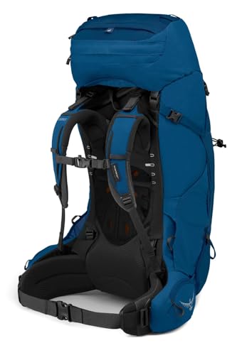 Image of Osprey Aether 65L Men's Backpacking Backpack, Deep Water Blue, L /XL