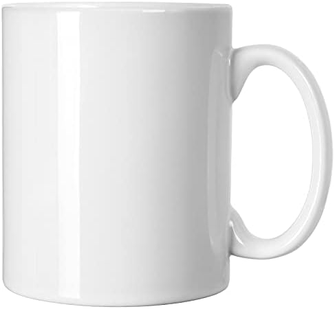 20 OZ Extra Large Ceramic Coffee Mug, Smilatte M017 Classic Porcelain Boss Super Big Tea Cup with Handle for Office and Home, Black