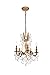 Elegant Lighting Rosalia Collection 5-Light Hanging Fixture with Elegant Cut Crystals, French Gold Finish
