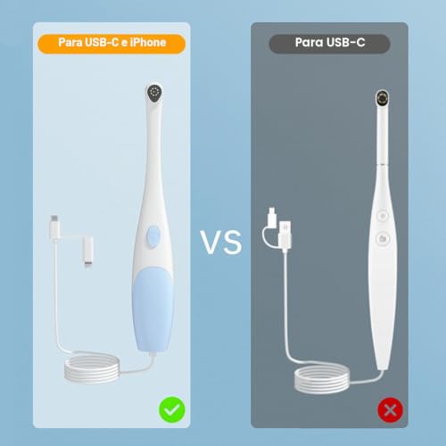 Endoscopio dental cámara intraoral 1920P con vídeo de inspección para Android e iOS 2