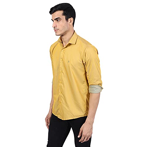 Image of TAHVO Men's Regular Fit Long Sleeves Cotton Formal Shirt