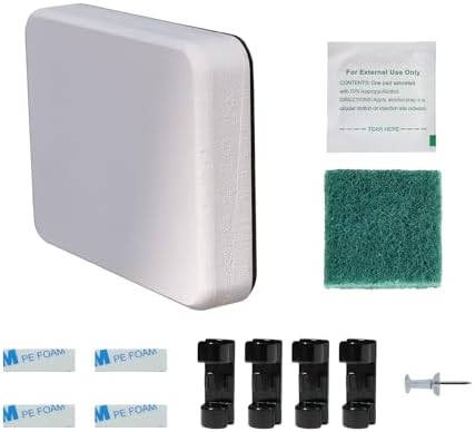 WFCYX Screwless Transducer Mounting Kit - Standard Size - Black - Screwless Transducer/Acc. (White, Standard)