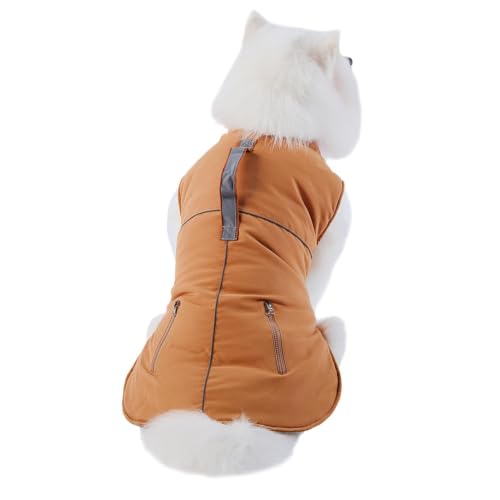 Abrigo de invierno para perros con forro de algodón térmico e impermeable 2