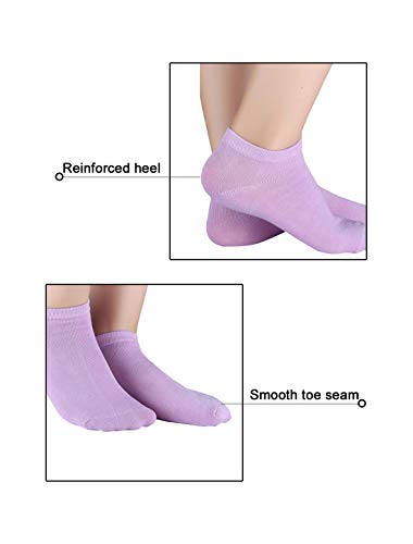 Image of Allegra K Athletic Low Cut Ankle Socks-Stretch Cuffs Soft 10 Pairs