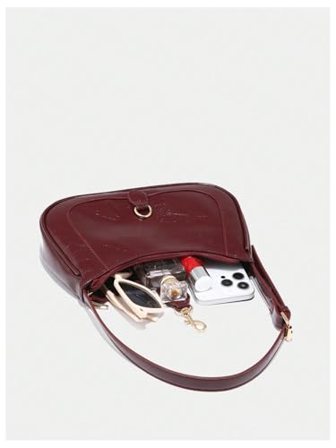 RoseSeek Retro Zipper Shoulder Bag