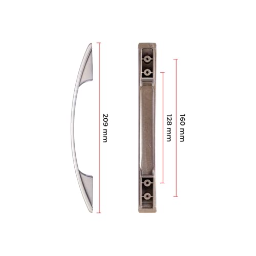 Kit Puxador Móveis Gaveta Armário Monza 128/160mm - 10 Unidades