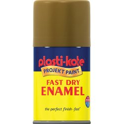 Plasti-kote Fast Dry Enamel 100ml Aerosol Nut Brown
