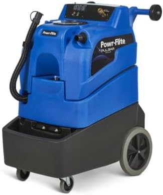 Powr-Flite Pulsar Gamma 10-Gallon Carpet Extractor – High-Performance Commercial Cleaner with 220 PSI Pump, 190°F Heat, 20 Ft. Hose, Stair Assist & On-Board Storage