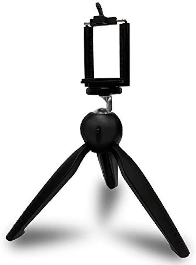 AnyBeam Mini Tabletop Tripod with Detachable Phone Holder, Compact and Lightweight, Travel Ready, Compatible with AnyBeam pico Projector, DSLRs, Compact Cameras, Phones, Webcams, Selfie Sticks