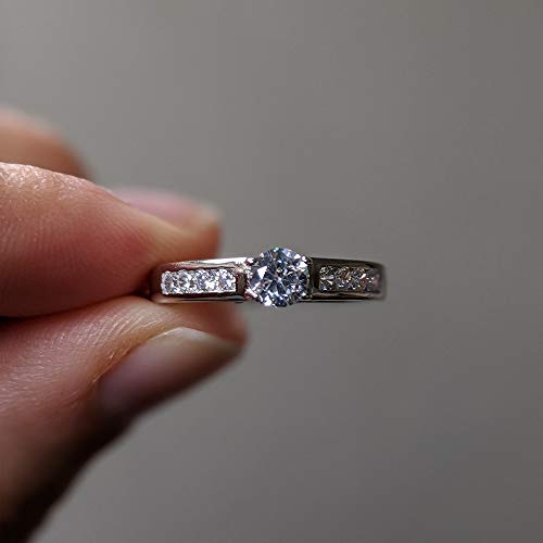 TwoBirch Vintage Bridal Set with 18k White Gold Plating Over Solid Sterling Silver with AAA+ Cubic Zirconia4