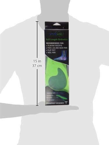 ViveSole Plantar Fasciitis Inserts for Men & Women - Shoe Insoles for Arch Support, Flat Feet, Pain Relief - Firm Foam OrthoticSoles for Work, Running - Fit Boots and Sneakers - Image 8