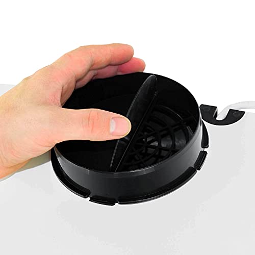 4big.fun CH591IS6 Dunstabzugshaube Abzugshaube Dunst Unterbauhaube - Abluft/Umluft - 60 cm breit - Farbe: Silber - Edelstahlgehäuse - LED-Beleuchtung [Energieklasse C]