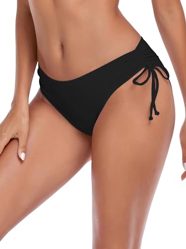 Ocean Blues Women's Full Coverage Swim Bottom Tie Sides Bikini Bottom2