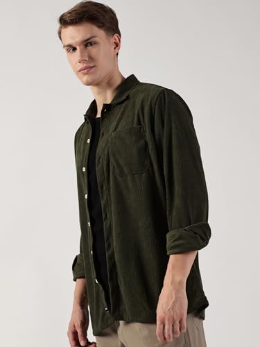 Image of Thomas Scott Men's Premium Slim Fit Oversized Corduroy Shacket