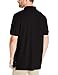 Nautica Men's Short Sleeve Cotton Pique Polo Shirt, True Black Solid, Large