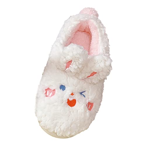 Zapatillas de mascotas lindas para mujer, invierno, zapatillas cálidas, zapatos suaves ropa zapatos de mujer zapatos, Blanco, 38 EU Cover