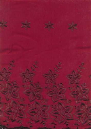 Coton voile brodé 58'' large de qualité supérieure pour haute couture - 2